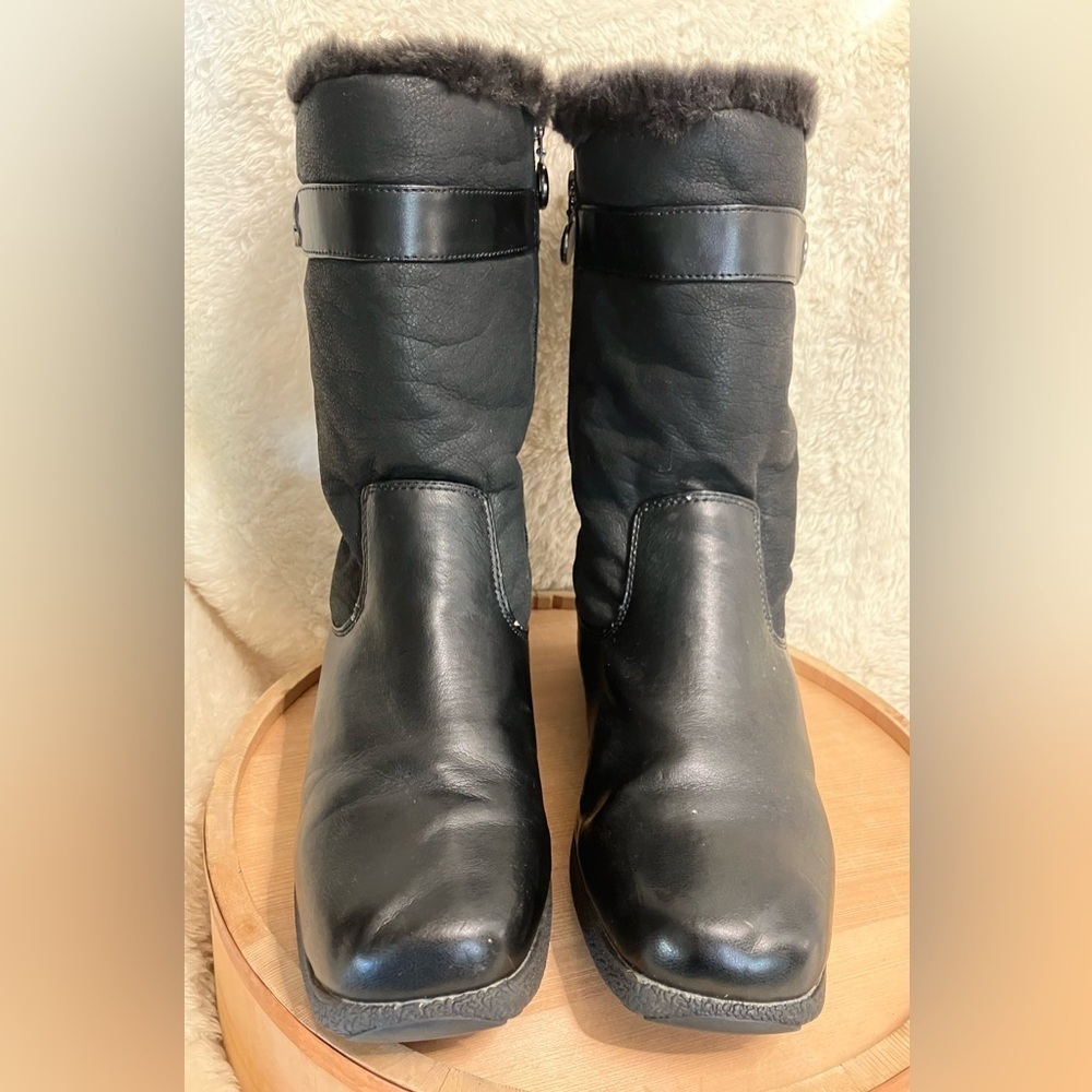 Weathermates Khombu Vegan Leather Faux Fur Boot Size 11M - Picture 6 of 12